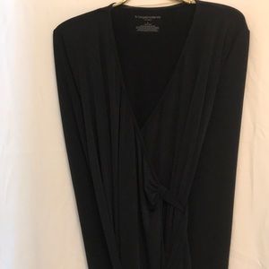 NWOT Maternity black wrap dress